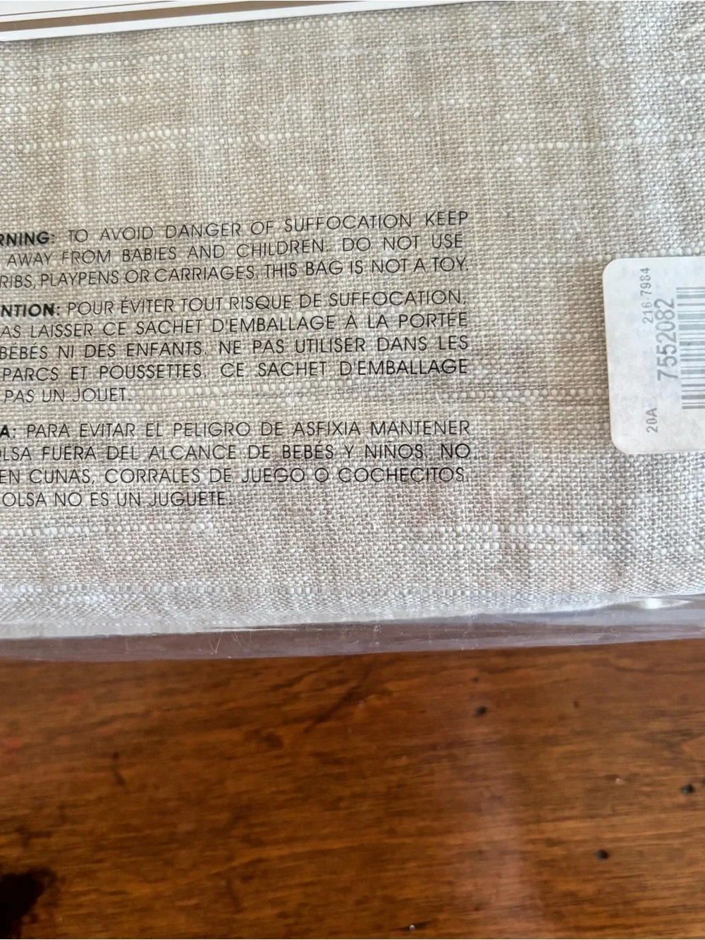 Pottery Barn Emery Bordered Drape - Grommet Oatmeal Gray 50”x96”